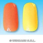 Set of 12 Neon Nails with 24 Adhesive Pads - Orange