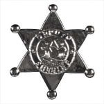 Sheriff Star Badge Silver