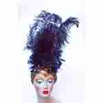Showgirl Headdress Black