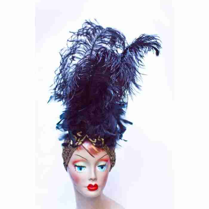 Showgirl Headdress Black1