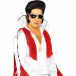 Silver Elvis glasses