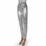 Silver Foil Leggings
