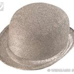 Silver Lame Felt Bowlers
