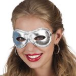 Silver Metallised Eye Mask