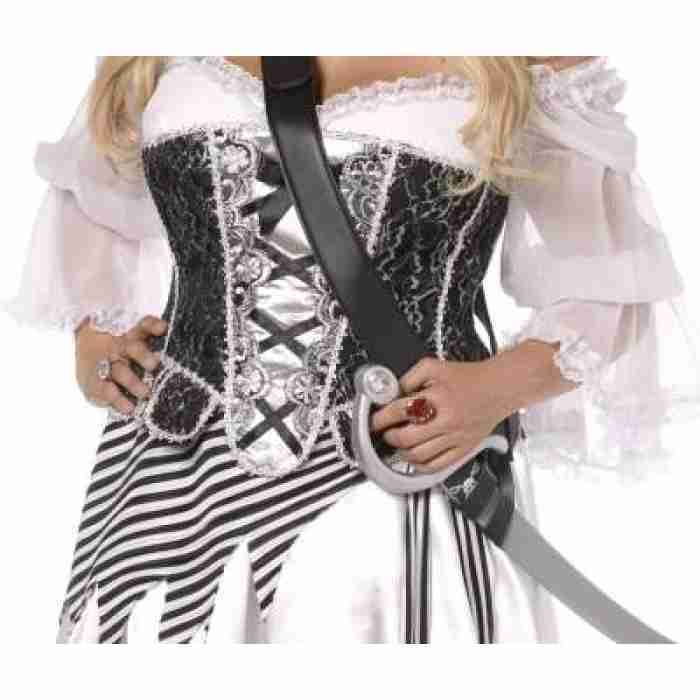 Silver Sparkle Lace Corset Plus Size 30532