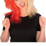 Sports Fanatic Wig Red and Tan