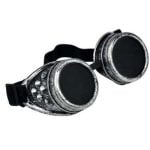 Steam Punk Goggles W/o Rivet - Antique Silver