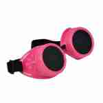 Steam Punk Goggles Wo Rivet - Pink Dark Lens