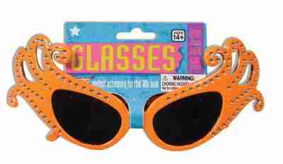 Sunglasses-80s-Swirly-Bling-Orange_64033_img.jpg Sunglasses - 80s Swirly Bling (Orange - Image 1