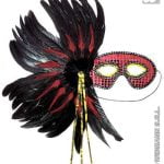 Superdeluxe eyemasks with feathers