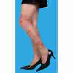 Tattoo Stockings with Flower Design