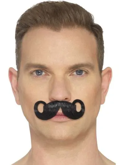 The Imperial Theatrical Grade Real Human Hair Moustache Black