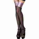 Thigh High Pink Stockings - Police