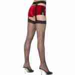Thighb High Stockings - Black Fishnet w/ Garters