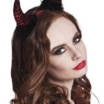 Tiara Devil Horns Sequins