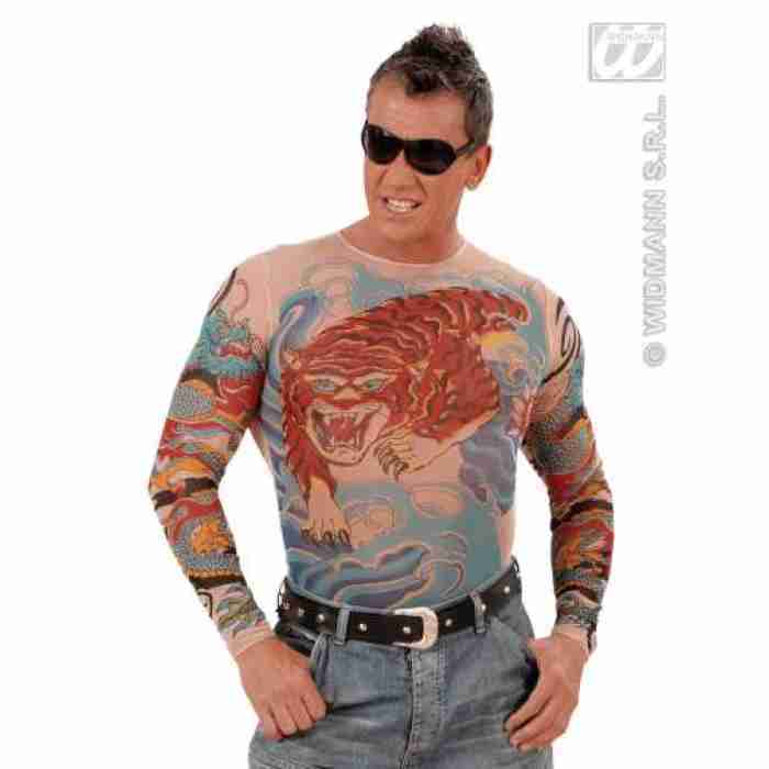 Tigers Dragons Tattoo Shirt 7122T a img