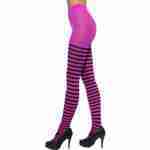 Tights- Black and Fuchsia Striped