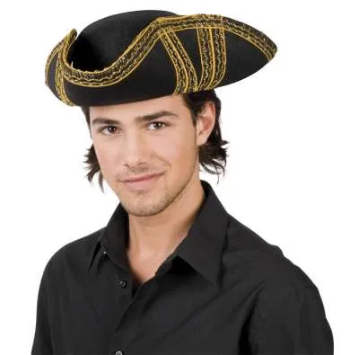 Tricorn Hat Black 04039 img