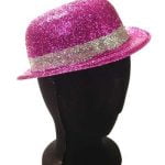 Two Tone Bowler Hat- Pink