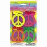 Tye Dye Peace Sign Necklaces