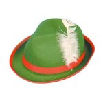 Tyrolean Green Hat with Feather