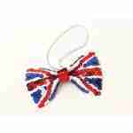 Union Jack Sequin Bow Tie
