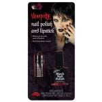 Vampire Black Nailpolish & Lipstick Set