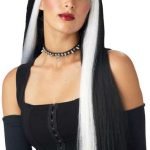 Vampire Wig - (Black And White)