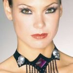 Velvet Choker With Skulls