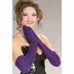 Velvet Gloves - Long Purple