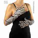 Velvet Safari Gloves - Zebra