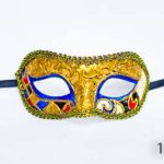 Venetian Eye Mask - Gold And Blue