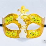 Venetian Eye Mask - Gold,Yellow And White
