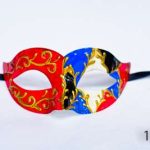 Venetian Eye Mask - Blue Red And Black