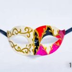 Venetian Eye Mask - Red,Black And Purple