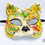 Venetian Eye Mask Cat - Yellow