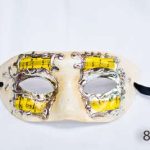 Venetian Eye Mask- Yellow and Silver