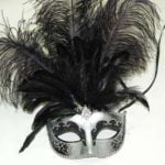 Venetian Mask - Black/Silver