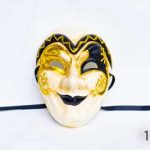 Venetian Mask - Cream Gold Black