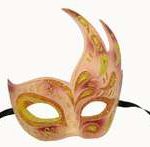 Venetian Mask - Pink And Yellow