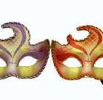 Venetian Style Mask - Purple And Red