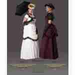 Victorian Dress Burgundy