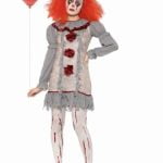 Vintage Clown Lady Costume