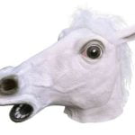 White Horse Overhead Mask