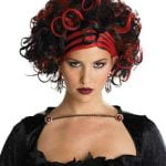 Wicked Widow Wig - Black/Red