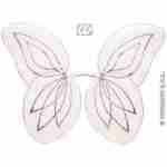 Wings - Bendable Glitter Fairy - White