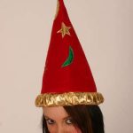 Wizard Hat - Red w/ Gold Stars