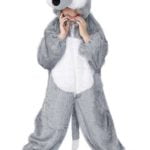 Wolf Costume Jumpsuit with Hood