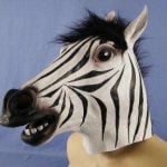 Zebra Overhead Mask