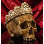 Gold Finish Skull Queen Ornament